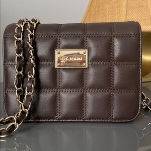 NEW ST. JOHN Quilted Leather Bag